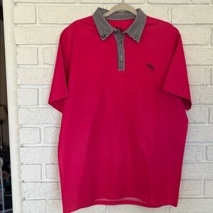 Men's Pink N5 Golf Polo Shirt